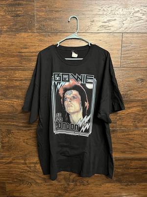 Y2K David Bowie Ziggy Stardust T-shirt 1972 Photo Tee -3XL Unisex T-Shirt