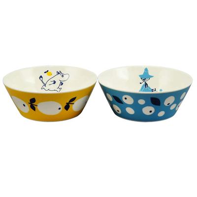 Yamaka Shoten MOOMIN Schalen und Moomin Snufkin 13cm Mikrowelle Moomin Nordic Day Hochzeit Hergestellt in Teller, Paar, & Design, Ca.. Durchmesser, Sicher,