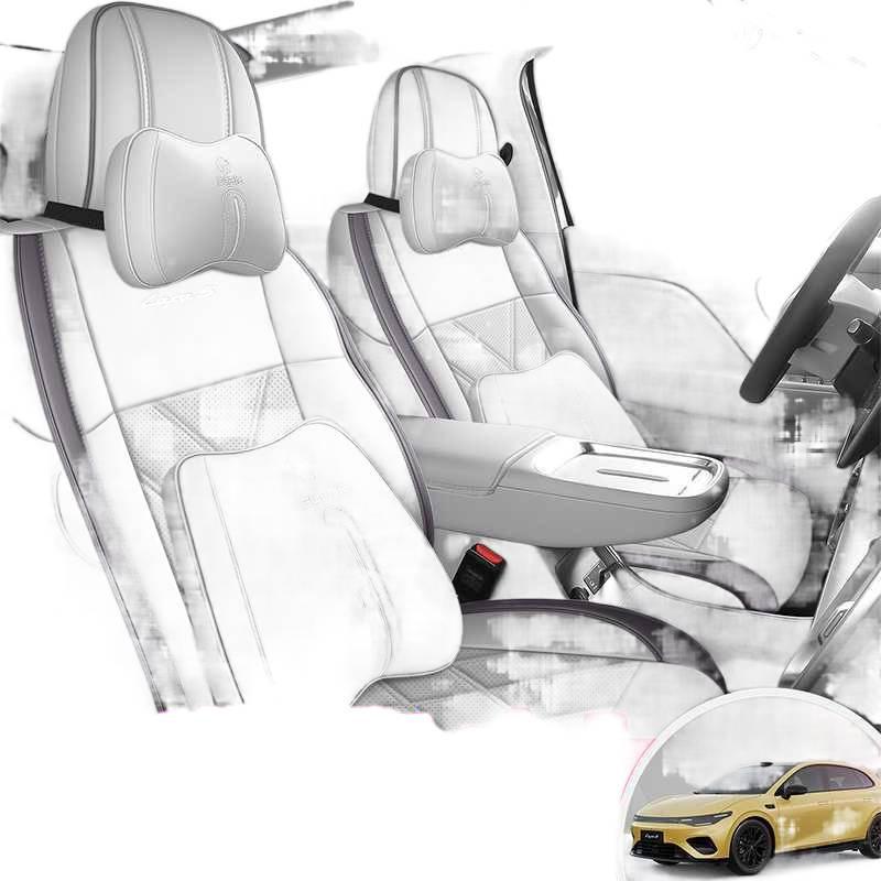Custom-Fit Perforated Leather Seat Cushion for Li Auto Lafa 5 - Wear-Resistant Full Coverage.