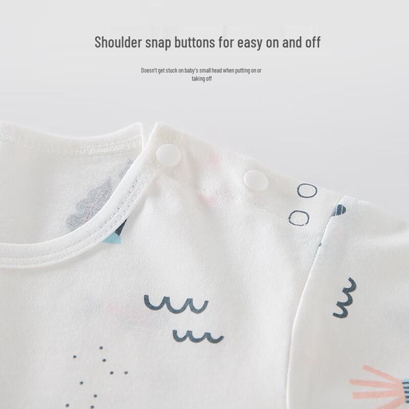 Qiaojiao Duck Kids' Summer Cotton Pajama Set