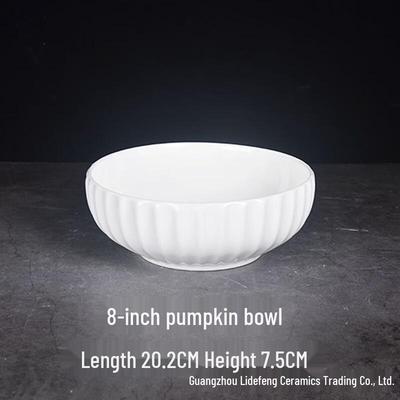 ZISIZ Ceramic Pumpkin Soup Bowl