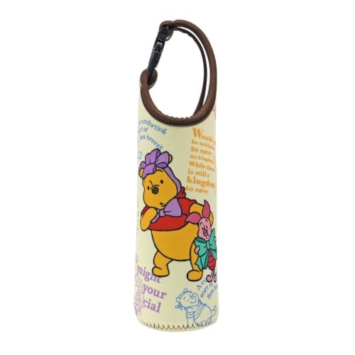 Nakajima Corporation Winnie the Pooh PET Bottle Cover 600, Colorful, 203052-24, 27cm H x 7.5cm W x 7.5cm D