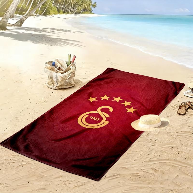 1pc Galatasaray SK Beach Towel, A Vibrant Beach Towel Suitable for Outdoor Activities, Camping, Hiking