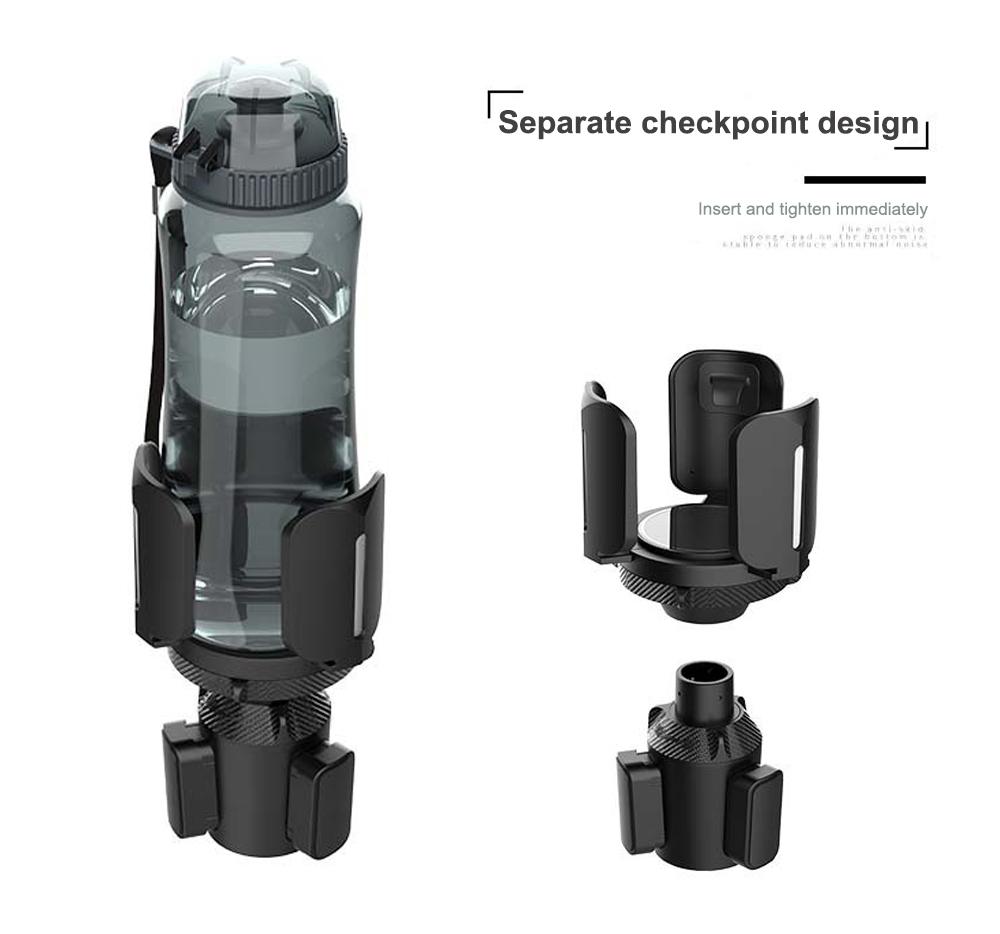 Auto Multifunktionale Getränkebecherbasis mit Verstellbarem Becherhalter Aufgewerteter Ausziehbarer Auto-Becherhalter