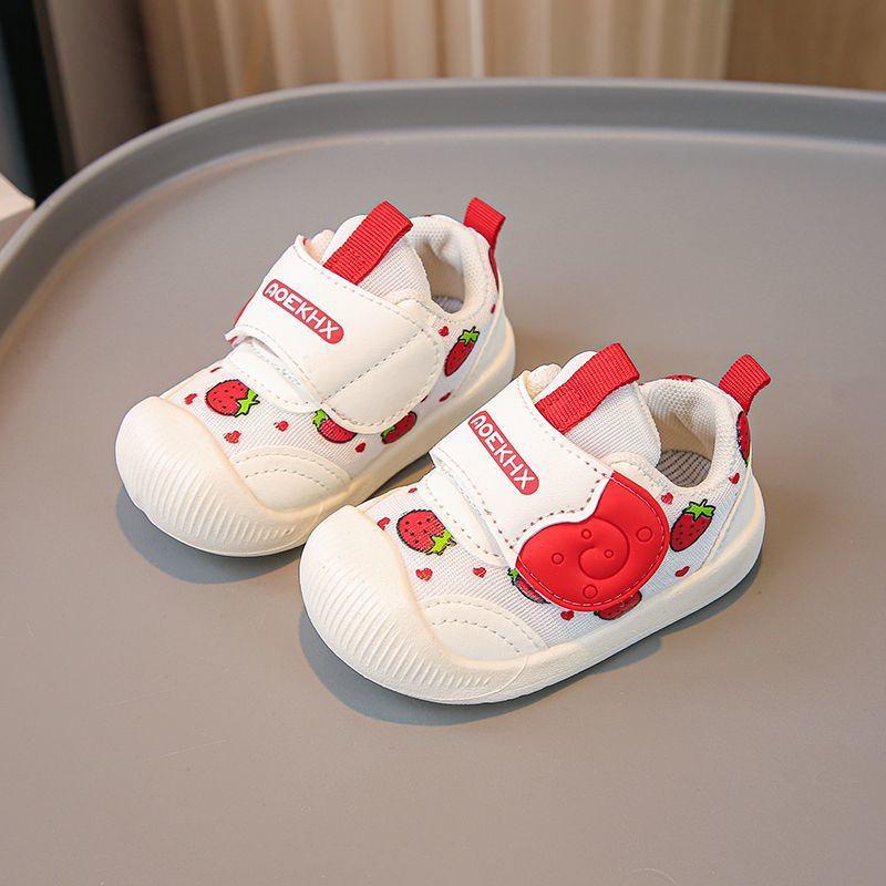 2024 jaro a podzim nové dětské korejská verze roztomilé protikopavé tenisky, chlapecké a dívčí boty pro batolata s měkkou podrážkou a protiskluzovou podrážkou