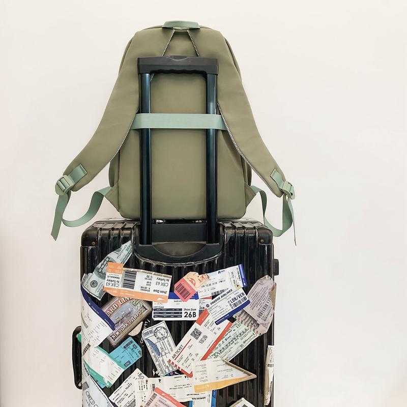 Student skolesekk kvinner stor kapasitet ensfarget ryggsekk herre reise ryggsekk