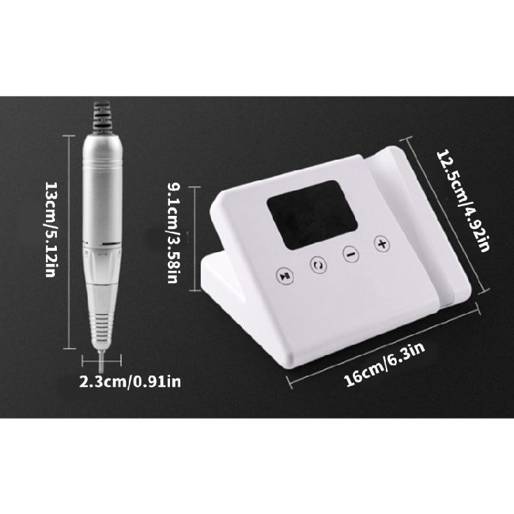 Professioneller Elektrischer Nageltischbohrer 35000 U/min 45W Variable Geschwindigkeitsregelung Nagellackierer Für Präzise Nagelformgebungsmaschine