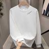 High-End Pure Cotton Men'S Trendy Long-Sleeved T-Shirt Bottoming Shirt Heavy Printing Men'S Clothing Simple And Versatile