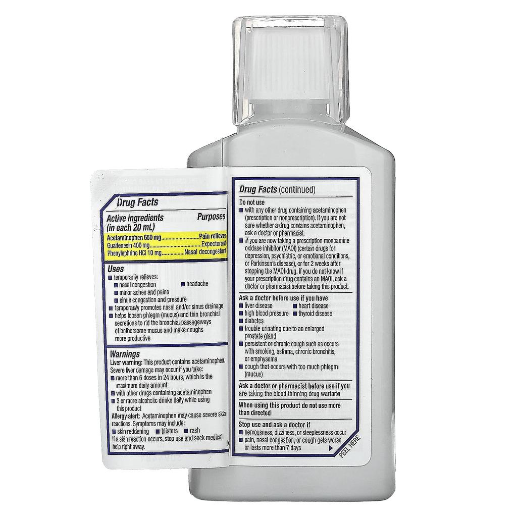 Sinus-Max, Severe Nasal Congestion & Pain Relief, Ages 12+, 180 Ml (6 Fl Oz)
