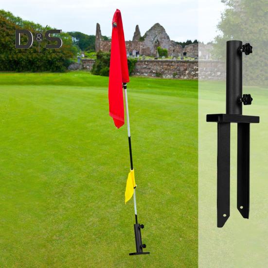 Supporto per asta portabandiera per impieghi gravosi, picchetto da terra in metallo, picchetto per bandiera a piuma regolabile, picchetti universali per luce, supporto per esterni resistente alla ruggine