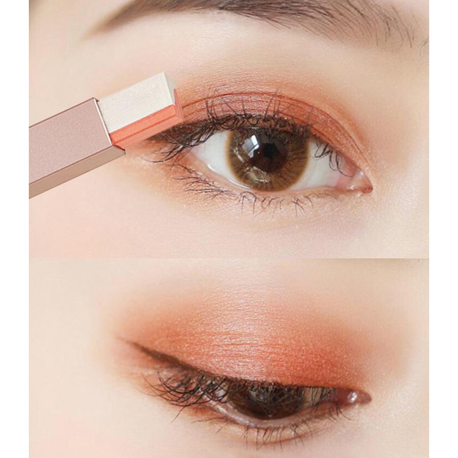 Double Color Glitter Eye Shadow Stick Pencil Eyeshadow Makeup Waterproof Bicolor Shimmer Cosmetics Beauty Makeup Tool