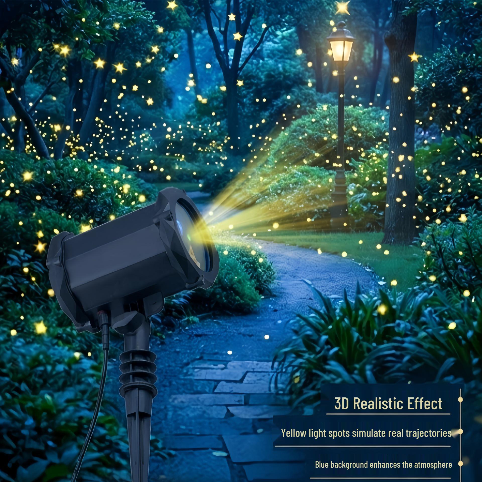 Waterproof Bluetooth Outdoor Garden Laser Light with Dynamic Firefly Projection 5W