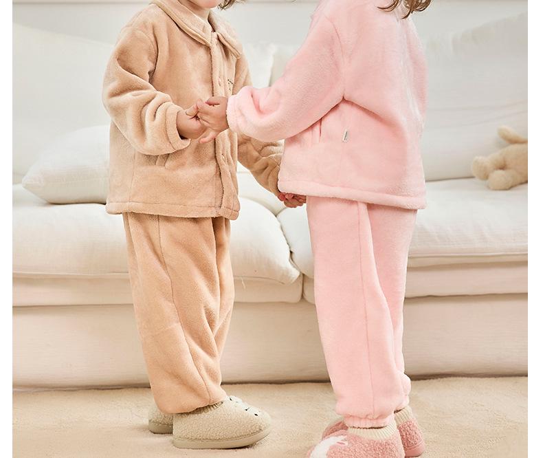 Nidoran 2025 Winter Kids' Non-Slip Cotton Slippers with Drawstring Back Heel - Warm Indoor Baby Shoes