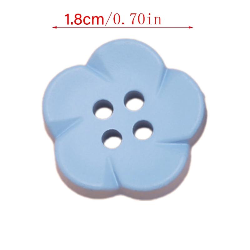10 Stück Harzknöpfe Nähknöpfe Blumenform Knöpfe 4-Loch Knöpfe für Pullover Jacken Hosen Basteln Ersatz