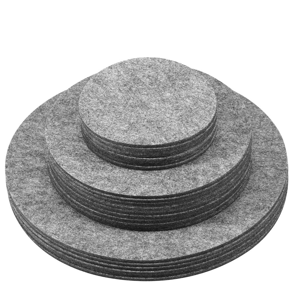 84/96/144 Pcs Pot Divider Pad Plate Storage Dividers Cuttable Felt Plate Separators Round China Dish Protectors for Tableware