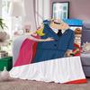 Cartoon A American D Dad! Blanket Soft and Skin Friendly For Couch Bed Napping Bedspread All Seasons Comforter