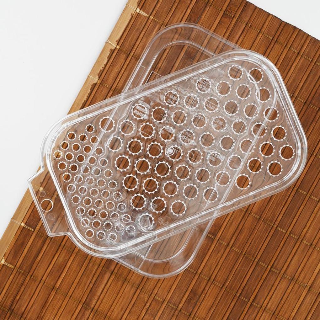 Klarer Transparenter Babykost-Frucht-Reibe