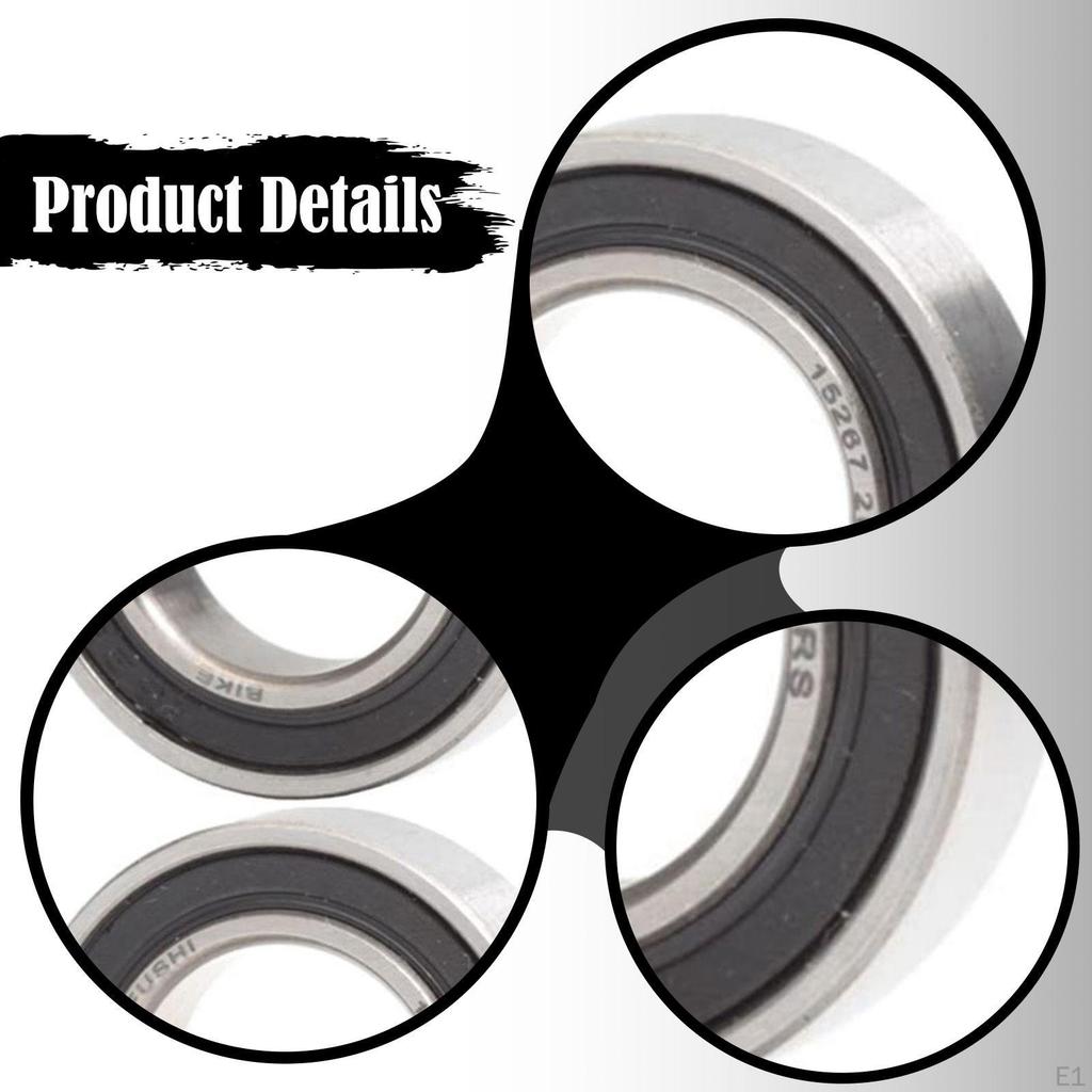 4 Pieces 15267-2RS Ball Bearings Easy To Install Steel 15x26x7 Mm 15267RS Rubber Sealed Smooth