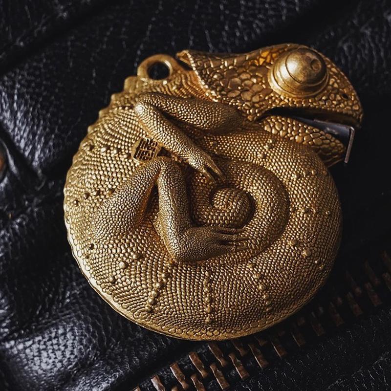 

Chameleon Tape Measure Steel Ruler Portable Small Steel Ruler Pendant Measuring Tool Alloy