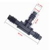 Connecteur Barb en T de 3/8 pouce pour Irrigation de Jardin Tuyau de 8 mm/11 mm Séparateur de Tuyau d'Arrosage Automatique 10 pièces