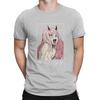 Zero Two 002 KAWAII Sexy T Shirt Darling In The Franxx Anime Cotton Clothes Vintage Short Sleeve Collar Original Unisex