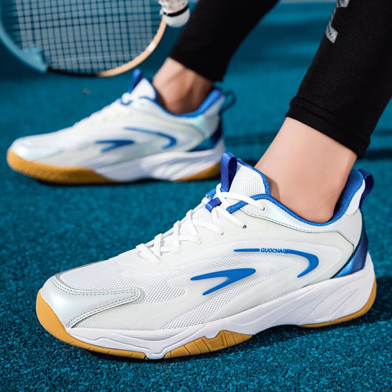 New Style Badminton Shoes for Men Breathable Badminton Sneakers Non Slip Badminton Training Shoes Comfortable Outdoor Sneakers