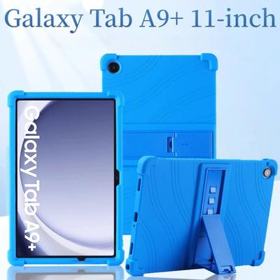 Měkké pouzdro pro tablet Samsung Galaxy Tab A9 Plus 11 palců SM-X210 X216 X215 X218 Silikonový stojánek Ochranný kryt