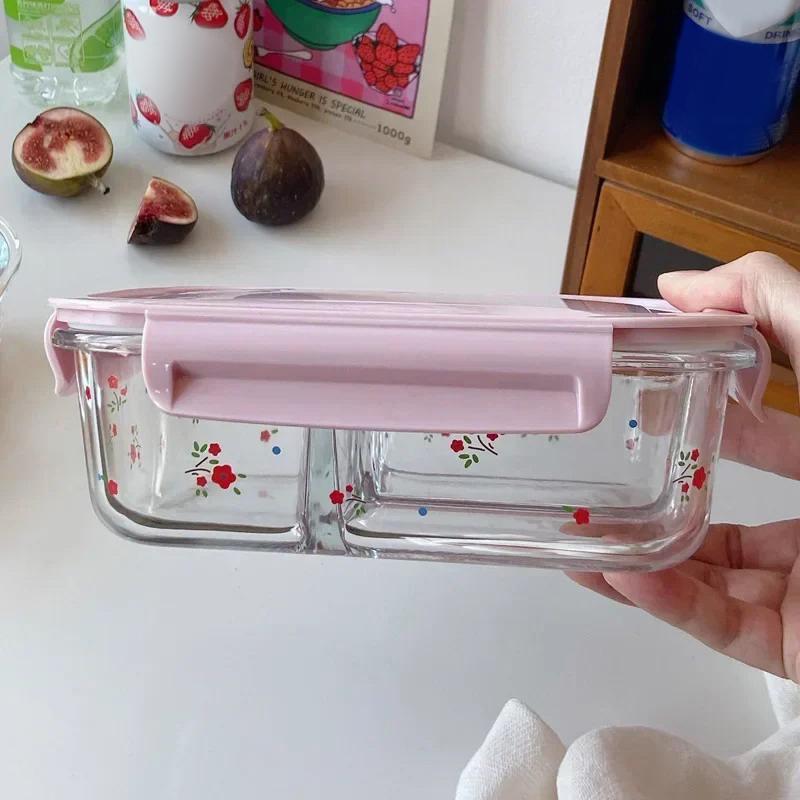 Kawayi Glass Fresh-Keeping Box Heat-Resistant Microwave Oven Bento Fridge Special Sealed Bowl Food Storage Containers