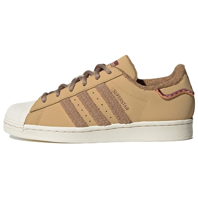 Adidas Originals Superstar Leather Comfortable Durable Lightweight Low-Top Sneakers Women Sneakers Desert-Yellow GY2526