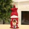Christmas Wine Bottle Cover Wine Bag Linen Christmas New Champagne Wine Bottle Cover Bottle Bag Dining Table Decoration