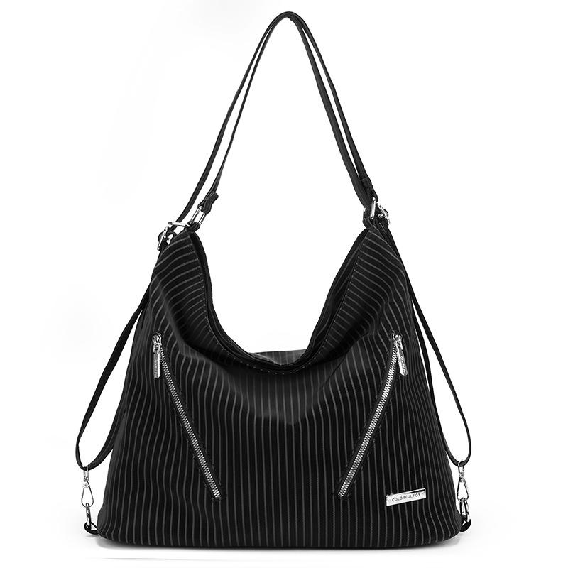 Niche Texture Soft Leather Large Capacity Backpack Casual Multi-functional Backpack Single Shoulder Messenger Bag