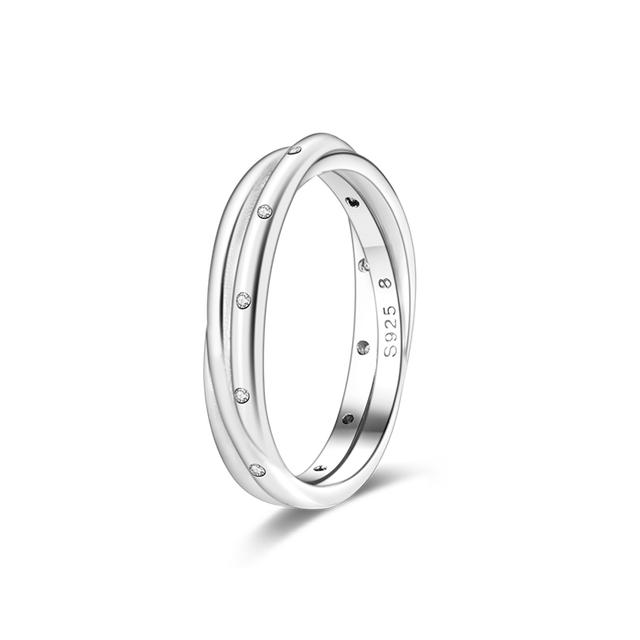 Inel de nunta Argint 925 Inele de femeie Inele de logodna Inimii Inimii Printesa Infinita Flori Populare