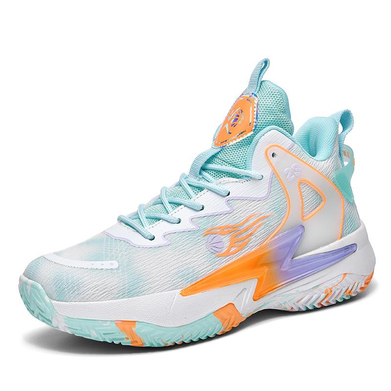 Foreign trade new basketball shoes men's summer leisure sports running shoes mesh teenager student actual combat shoes