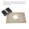 2Pcs Placemats Braided Table Mats Pad Place Mat Wine Coasters PVC Bowl Anti-Skid Home Kitchen Hotel Dining Tables Decor