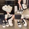 Fashion New Uniform Canvas Shoes Female Hong Kong Taste Niche Retro Big Head Shoes College Style Student Women's Shoes