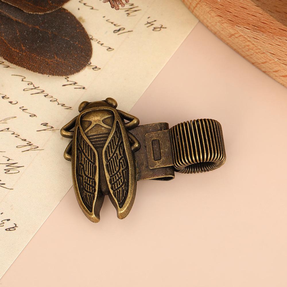 1 pcs  Pen Clip, Vintage-Style Insect Pen Clip, Zinc Alloy Pen Clip, Souvenir Bookmark, Student Notebook, Retro Spring Clip