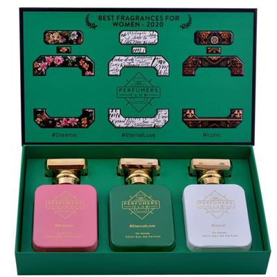 Perfumer's Club "Meilleur parfum pour femme" Coffret cadeau de 3 (Rêveur + Amour éternel + Iconique) Jusqu'à 24 heures de durée (Eau de parfum) Ensemble-cadeau