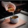 OLOEY Ice-Cracked Ceramic Dragon Egg Tea Cup