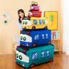 Creative Cartoon Printed Vehicle Bus Car Plush Toy Bus Van Doll Throw Pillow Soft Cloth Doll Children Holiday Birthday Gift