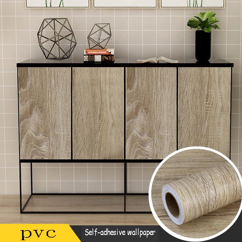 

PVC Hackberry Stickers for Wardrobe Cupboard Table Furniture Waterproof Self Adhesive Strippable Paper Home Decoration Wallpaper 45cmx100cm