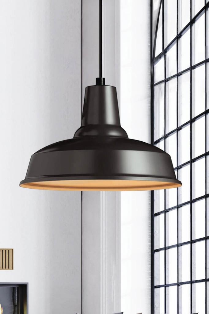 

Grand Black Metal Single Chandelier Pendant Lamp Living Room Kitchen Office Cafe Boutique Lamp Lighting Chandeliers