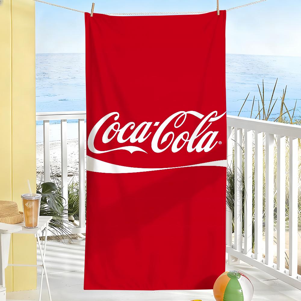 

Fashion Print Art Towel Soft Pool Gift For Travel Gym Shower Camping Quick Dry Sports C-Coca C-Cola-S Large Beach Towels W40*H60(CM)
