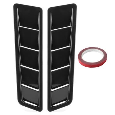 2 pezzi universale pannello di aspirazione dell'aria del cofano rivestimento del cofano feritoia di raffreddamento copertura dello sfiato decorazione esterna dell'auto