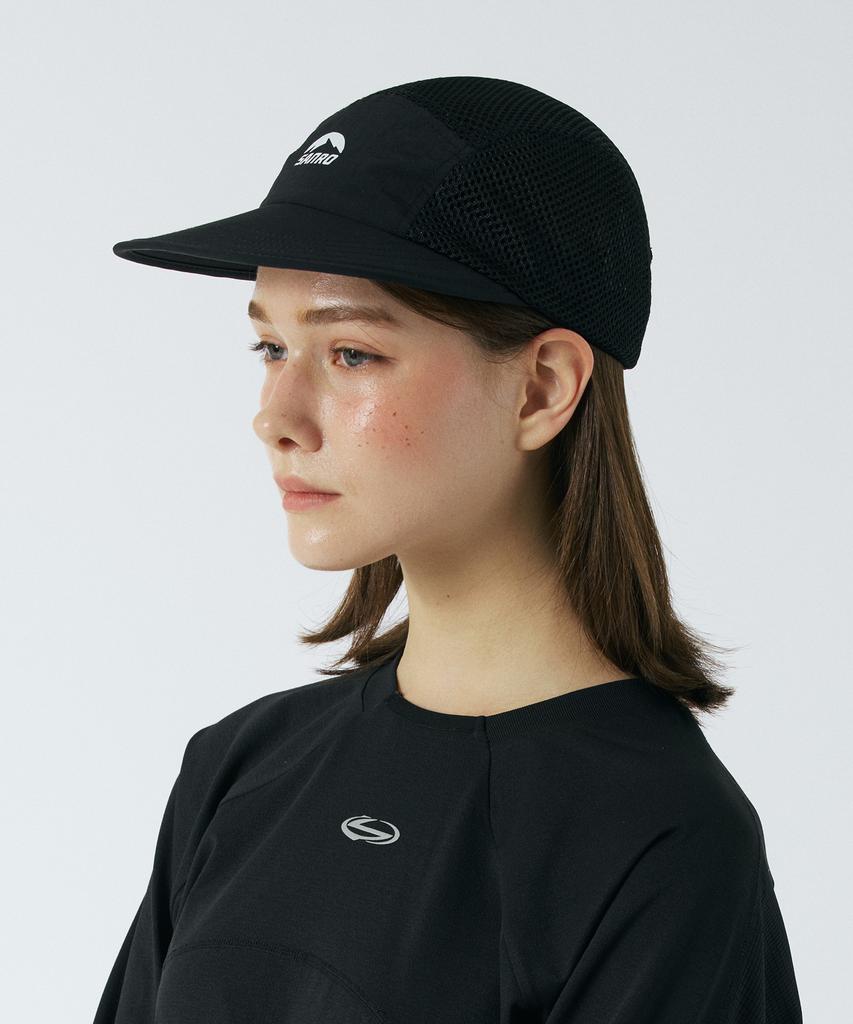 Sanlo [Unisex] Top Mesh Running Cap - Black