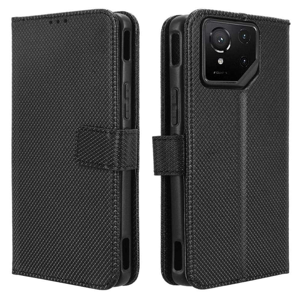 For Asus ROG Phone 9 5G/Phone 9 Pro 5G Case PU Leather Diamond Texture Wallet Phone Cover
