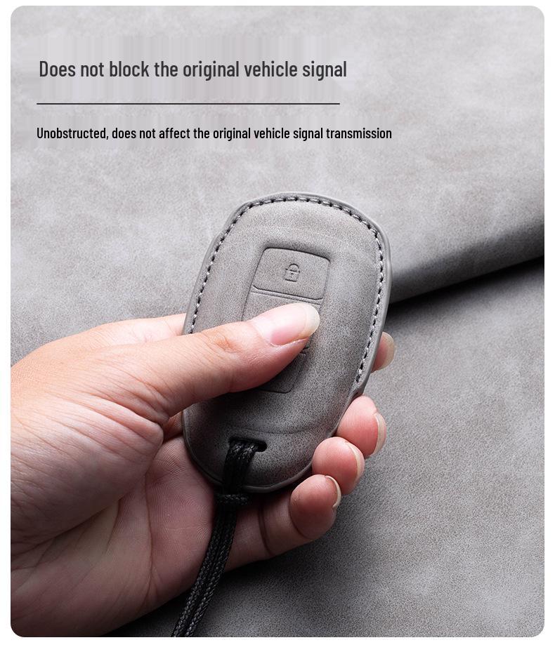 Nyckelfodral i läder för Hyundai: Kompatibel med IX35, Elantra, Mistra, Veloster, IX25, Verna