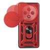 Armored case for Oppo Reno 12FS / 12F, CamShield Slide, red