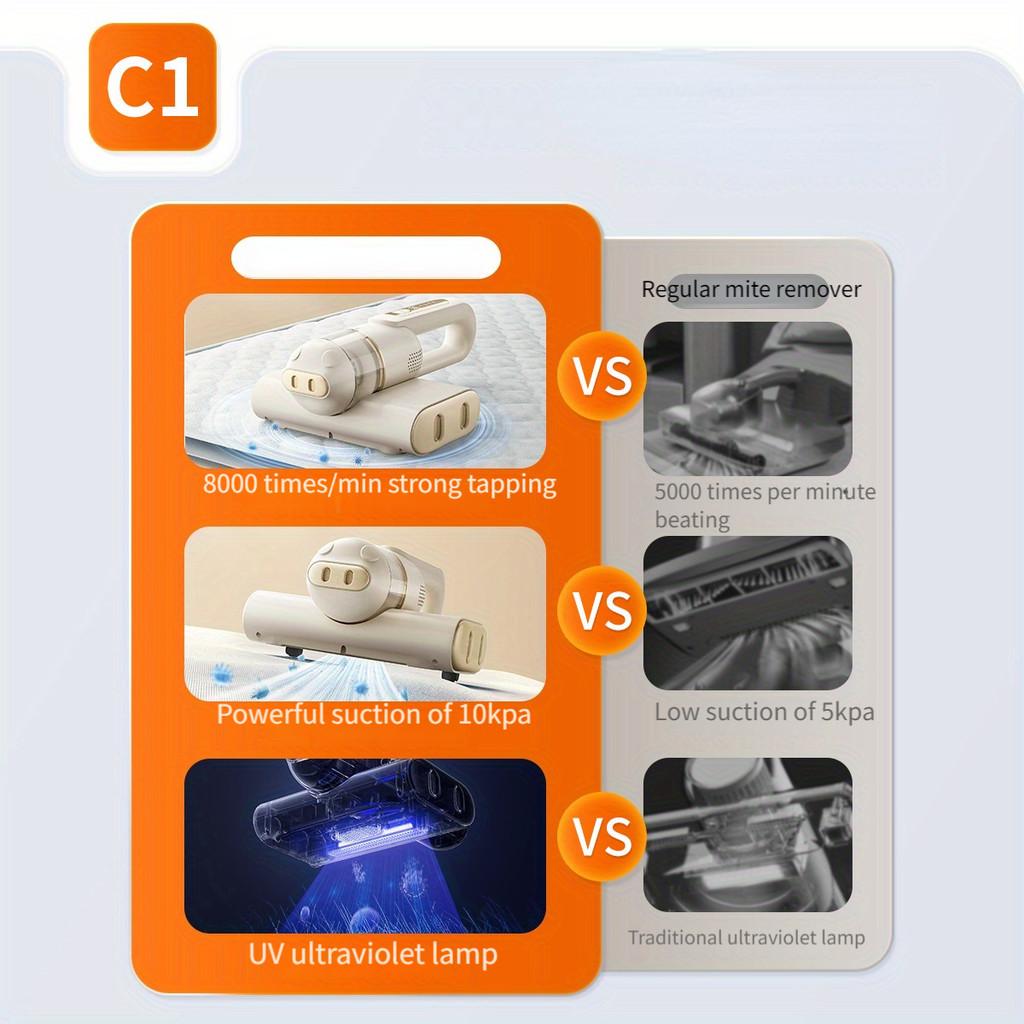 Household Mattress Vacuum Cleaner Portable Ultraviolet Sterilization Machine Small Handheld Wireless Mite Remover