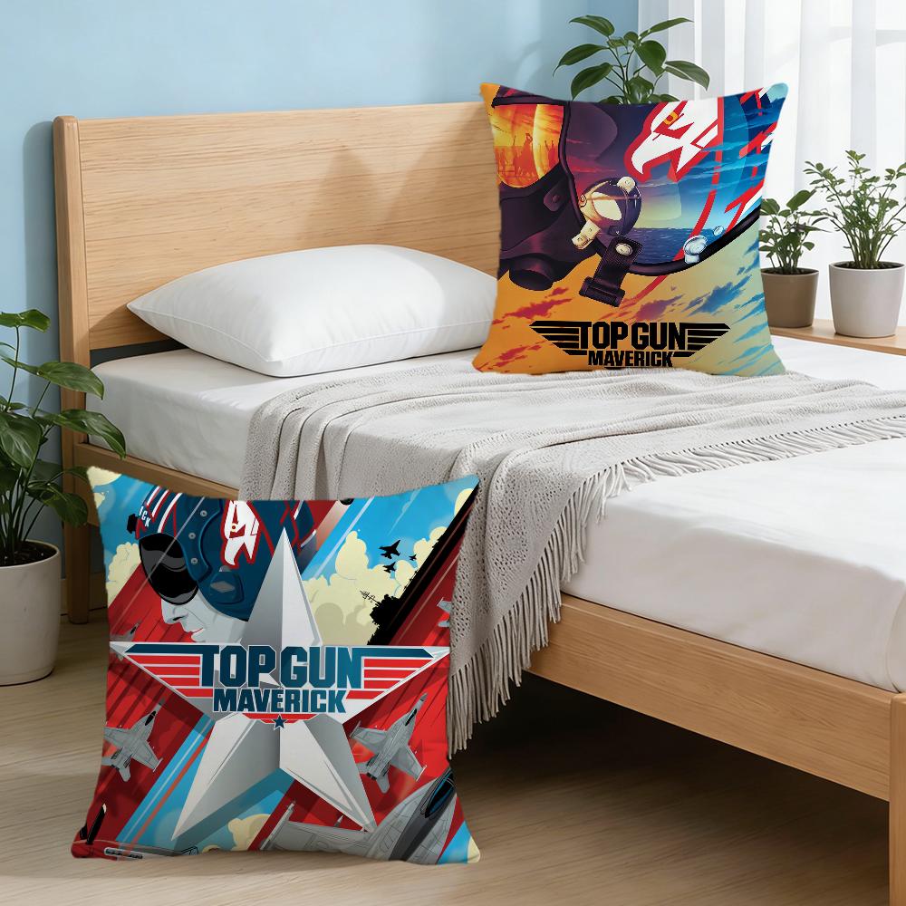 Film T-top G-gun Cute Cool Cushion Cover For Pillow Printing Sofa Decoration Home Car Room Coffee Shop Office Nordic Simplicity