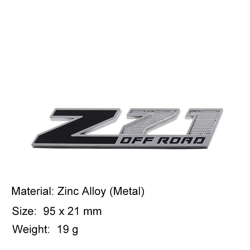 3D Premium Z71 4x4 ZL1 OFF ROAD for Z71 4x4 ZL1 Z71 OFF ROAD Car Engine Hood Fender Trunk Tail Rear Decal Emblem Badge Sticker